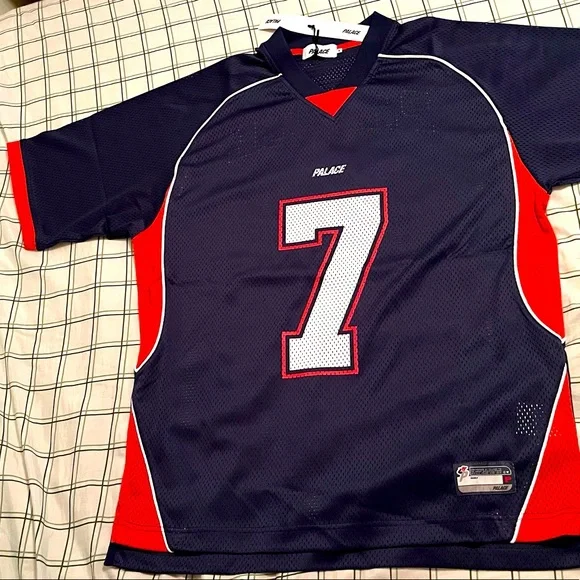 NEW Palace Skateboards Mesh Football Top Navy With Tags SS22 - Picture 3 of 7